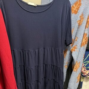 Zenana Outfitters Navy Blue Mini Dress